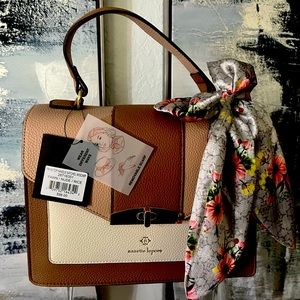 Designer vegan leather Statement maker new crossbody bag in neutral colors